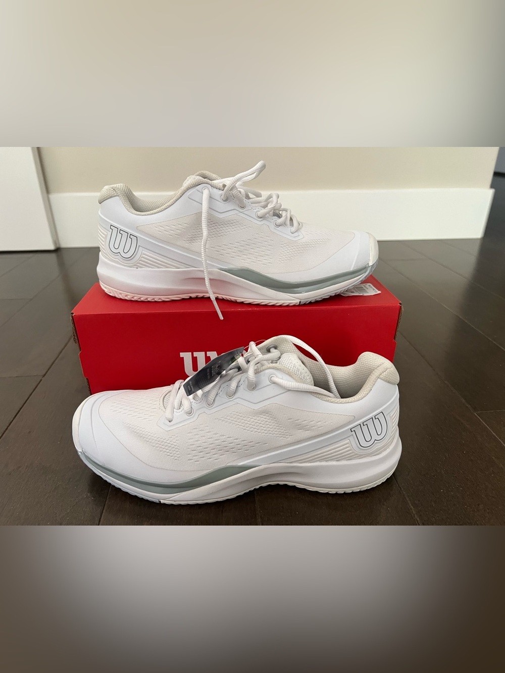 Wilson Women’s White Athletic Sneakers Rush Pro 3.5